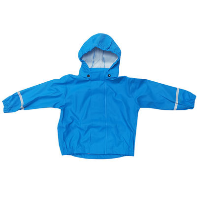 Hooded Waterproof Kids Raincoat rain mac 100٪ PU WIth درزهای جوش داده شده