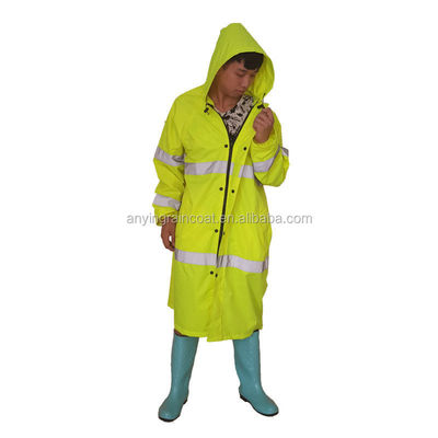 EN71 کت باران بزرگسالان استاندارد PEVA مواد منعکس کننده باران پانچو پیاده روی